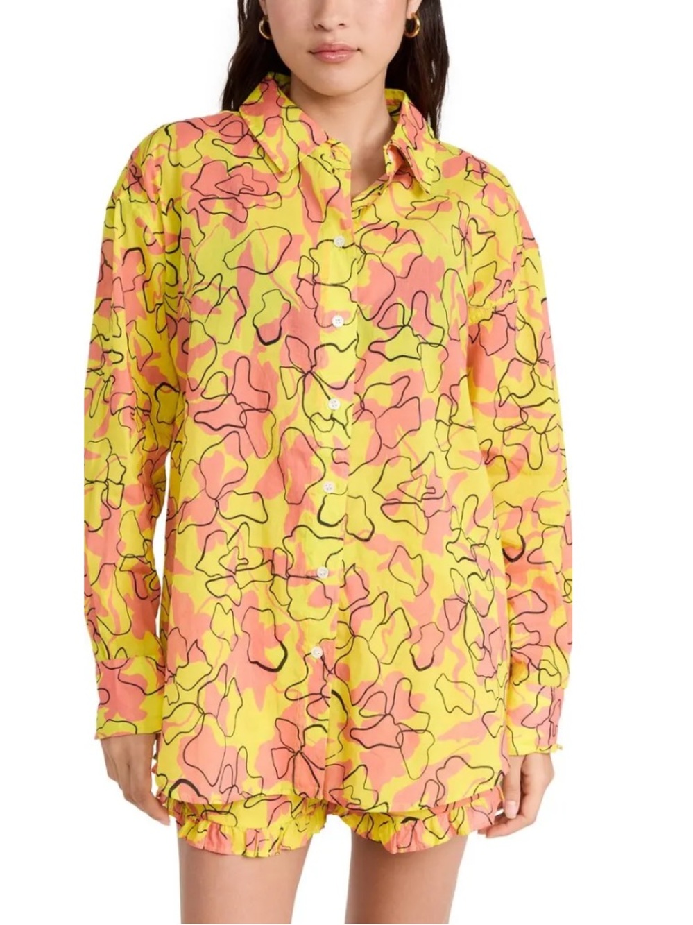 TANYA TAYLOR Calandra Top 100% Cotton size S